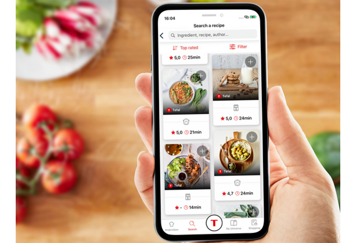 Απεικονίζεται η εφαρμογή My Tefal.